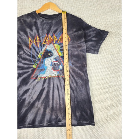 Def Leppard Hysteria Tie Dye Graphic T Shirt Men's Medium - Picture 6 of 7